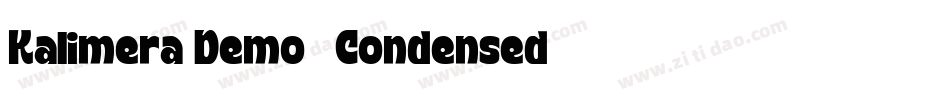 Kalimera Demo-Condensed字体转换